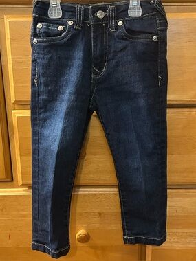 True Religion Boy's or Girl's Toddler Blue Jeans Size 3T "Like New"